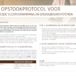 Mesman Opstookprotocol ingefreesde vloerverwarming